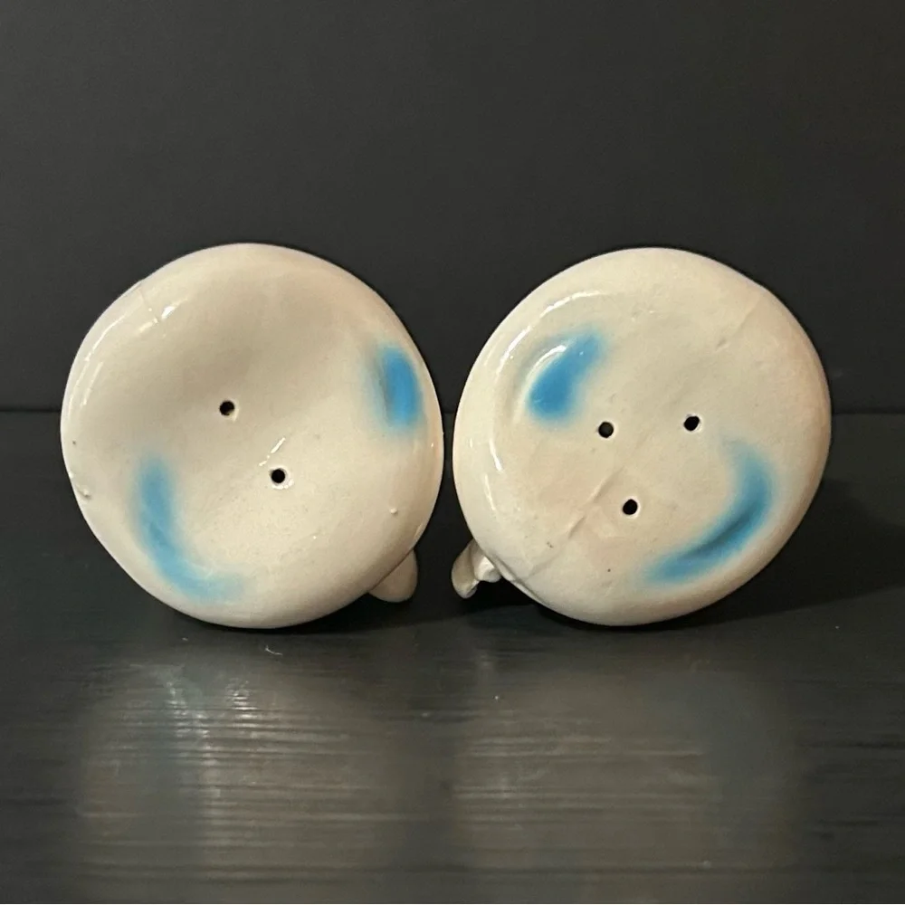 Vintage 70s Chef Hat Salt and Pepper Shakers, Made in Japan